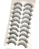 NEW 10 Pairs Natural False Eyelashes Fake Lashes Long Makeup 3d Mink Lashes Extension Eyelash Mink Eyelashes for Beauty 54