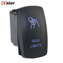 1PC 24V 20A Car Boat Rocker Switch 12V Waterproof Lighted Rocker Toggle Switch ON Off 5 Pin For Marine ATV RZR RV Auto Truck