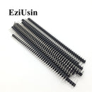 20pcs 10 pairs 40 Pin 1x40 Single Row Male and Female 2.54 Breakable Pin Header PCB JST Connector Strip for Arduino Black