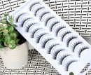 NEW 10 Pairs Natural False Eyelashes Fake Lashes Long Makeup 3d Mink Lashes Extension Eyelash Mink Eyelashes for Beauty 54