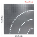 Building Blocks Base Plates Road Plate Straight Crossroad Curve Block Compatible Legoing Toys Base Plates Toys for Kids