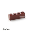 50PCS DIY Building Blocks Thick Figures Bricks 1x4 Dots Educational Creative Size Compatible With Brand Toys for Children 3010