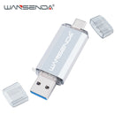 Hotsale WANSENDA OTG USB Flash Drive Type C Pen Drive 512GB 256GB 128GB 64GB 32GB 16GB USB Stick 3.0 Pendrive for Type-C Device