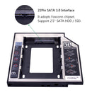CHIPAL 2nd HDD Caddy 12.7mm 9.5mm SATA 3.0 2.5'' HD Hard Disk Drive Enclosure SSD Case Box For Laptop CD-ROM DVD-ROM Optical Bay