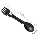Outdoor Survival Tools 5 in 1 Camping Multi-functional EDC Kit Practical Fork Knife Spoon Bottle/Can Opener