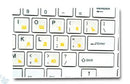 Russian Keyboard Stickers Transparent Paster Tags Strong Viscosity Keyboard Cover Alphabet Layout With Button Letters Waterproof