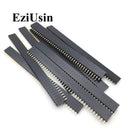 20pcs 10 pairs 40 Pin 1x40 Single Row Male and Female 2.54 Breakable Pin Header PCB JST Connector Strip for Arduino Black