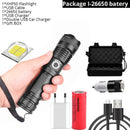 Drop Shipping xhp50.3most powerful flashlight 5 Modes usb Zoom led torch xhp50 18650 or 26650 battery Best Camping, Outdoor