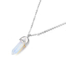 IPARAM Fashion Trend Crystals Necklace Bohemian Hexagon Opal Pendant Necklace Female Hexagon Crystal Necklace Gift 2021 NEW