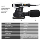 DEKO 280W/320W/350W Random Orbit Sander with 8 Hole 125mm Sandpaper and Variable Speed Sander Power Tools (DKSD28Q1)