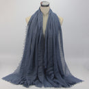 wholesale price 70*180cm women muslim crinkle hijab scarf femme musulman soft cotton headscarf islamic hijab shawls and wraps