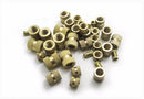 100PCS M3*3*4mm OD 4mm Brass Inserts Double Pass Copper Knurl Nut Embedded Fastener