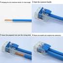 Wire Connector 25/50 / 100PCS Orange Mini Quick Connector Universal Compact Wire Connector Plug-in Wire Terminal Home Connector