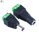 5 Set 10 pcs Cameras 2.1mm x 5.5mm Female Male DC Power Plug Adapter Female Plug Jack Adapter Connector Male Plug Socket green