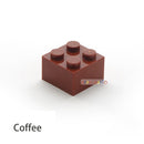 60pcs DIY Building Blocks Thick Figures Bricks 2x2 Dots Educational Creative Size Compatible With 3003 Plastic Toys for Children