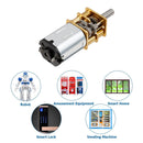 DC 3V/6V/12V N20 Mini Micro Metal Gear Motor with Gearwheel DC Motors 15/30/50/60/100/200/300/500/1000RPM