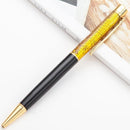 Creative High Grade Metal Gold Foil Into The Water Bead Pen Gold Foil Pen Metal Signature Pen School Stationery Office Supplies