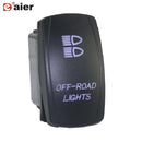 1PC 24V 20A Car Boat Rocker Switch 12V Waterproof Lighted Rocker Toggle Switch ON Off 5 Pin For Marine ATV RZR RV Auto Truck