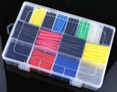 580pcs/530pcs/260pcs Assortment Electronic 2:1 Wrap Wire Cable Insulated Polyolefin Heat Shrink Tube Ratio Tubing Insulation