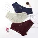 3 Pcs Panties for Woman Underwear Sexy Lace Breathable Soft Lingerie Female Briefs Panty Sexy Transparent Women&
