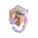 Personalized Name Baby Pacifier Clips Koala Pacifier Chain Holder for Baby Teething Soother Chew Toy Dummy Clips