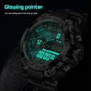 LIGE Men Military Watch Top Brand 50m Waterproof Wristwatch LED Alarm Clock Sport Watch Male relogios masculino Sport Watch Men