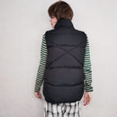 Plus size Winter Down Puffer Vest Women Casual All-match Sleeveless jacket Winter Long Bodywarm waistcoat Winter Sleeveless