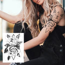 Realistic Sexy Peony Tattoos Temporary Women Adult Flower Arm Tattoos Sticker Waterproof Fake Floral Bloosom Body Leg Art Tatoos