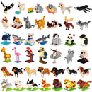 Mini Building Blocks 3D Animal  Diamond Model Micro Bricks Dog Cat Bird Moose Wolf Panda Macaw Toys For Children Birthday Gifts
