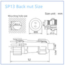 SP13 IP68 waterproof connector male plug & female socket 1/2/3/4/5/6/7/9 pin panel Mount wire cable connector aviation plug