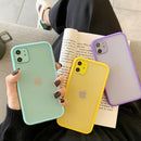 Solid Colors Silicone Shock Proof Phone Case For iPhone 11 Pro Max XR XS Max 6S 8 7 Plus