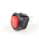 5pcs KCD1-105 Diameter Small Round Boat Rocker Switches Black Mini Round Black White Red 2 Pin ON-OFF Rocker Switch