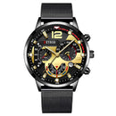 Top Brand Men Watch Luxury Gold Stainless Steel Mesh Belt Quartz Watches Business Leather Mens Luminous Clock relogio masculino