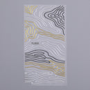 1PC Silver Gold Lines Stripe 3D Nail Sticker Geometric Waved Star Heart Self Adhesive Slider Papers Nail Art Transfer Stickers