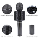 WS858 Portable Bluetooth Karaoke dj Microphone Wireless Professional Speaker Home KTV Handheld Microphone mikrofon