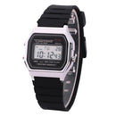 Rose Gold Silver Watches Men Women Electronic Digital Display Retro Style Clock Men&
