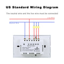 WiFi Light Swith Tuya Smart Life Touch Wall Switch Glass Panel App Remote Voice Control Works with Alexa Google Home 110V 220V