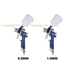 0.8mm/1.0mm Mini HVLP Spary Gun Paint Airbrush Gravity Feed Air Brush for Wall Car Painting Nail Cake Decorate Painting Spraying