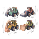 Creative Minuature Truck Loading Unloading Plastic DIY Truck ToyAssembly Engineering Car Set Kids Educational Toy For Boy Gifts