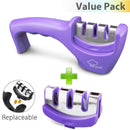 Knife Sharpener 4 in 1 Diamond Coated&Fine Rod Knife Shears and Scissors Sharpening stone System Stainless Steel Blades