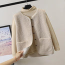 Vests 2021 Spring Autumn Vest Women Waistcoat Winter Thermal Warm Thick Fleece Vests Women Sleeveless Jacket Ladies Waistcoat
