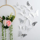 12pcs Suncatcher Sticker 3D Effect Crystal Butterflies Wall Sticker Beautiful Butterfly for Kids Room Wall Decal Home Decoration