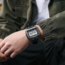 Super Easy to Read Scratch Proof Case 5ATM Water Resistant Digital Watch for Outdoor Sport