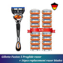 Safety Razor Gillette Fusion 5 Proglide Straight Shaver For Men Shaving Machine With Blades Shave Cassettes For Beard Shavette