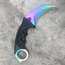 Karambit CS GO Fixed Blade Knife Never Fade Counter Strike Fighting Claw Knives Survival Camping EDC Cosplay Tools