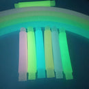 1/5Pcs Luminous Pop Tubes Sensory Fidget Toy Stress Relieve Toys Autism Anti-stress Plastic Bellows for kids Squeeze Gifts Toys