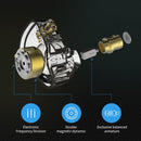 KZ ZSN Pro Wired Earphone 1DD+1BA Hybrid Technology In Ear Headphones HIFI Bass Metal Earplugs Movement Noise Reduction Headset