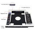 CHIPAL 2nd HDD Caddy 12.7mm 9.5mm SATA 3.0 2.5'' HD Hard Disk Drive Enclosure SSD Case Box For Laptop CD-ROM DVD-ROM Optical Bay