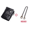 Genuine Leathe Men Wallet RFID Luxury Desig Bifold Short Wallets Male Hasp Vintage Purse Coin Pouch Multi-functional Card Pocket