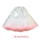 Women Lolita Cosplay Petticoat A-Line Puffy Tutu Skirt Layered Tulle Ballet Dance Pettiskirts Big Bowknot Underskirt